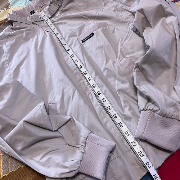 Vintage Members Only Beige Tan Full Zip Jacket Large - Picture 4 of 6